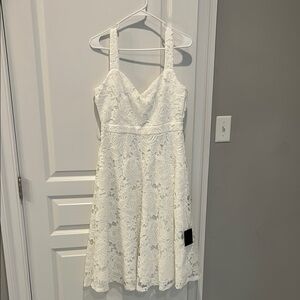 Elegant White Lace Dress